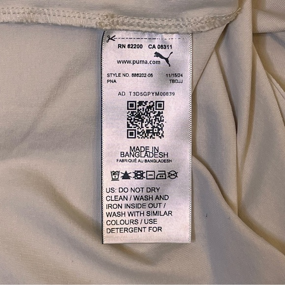 Puma Asymmetrical Hem Side Ruched Tee - Picture 5 of 6